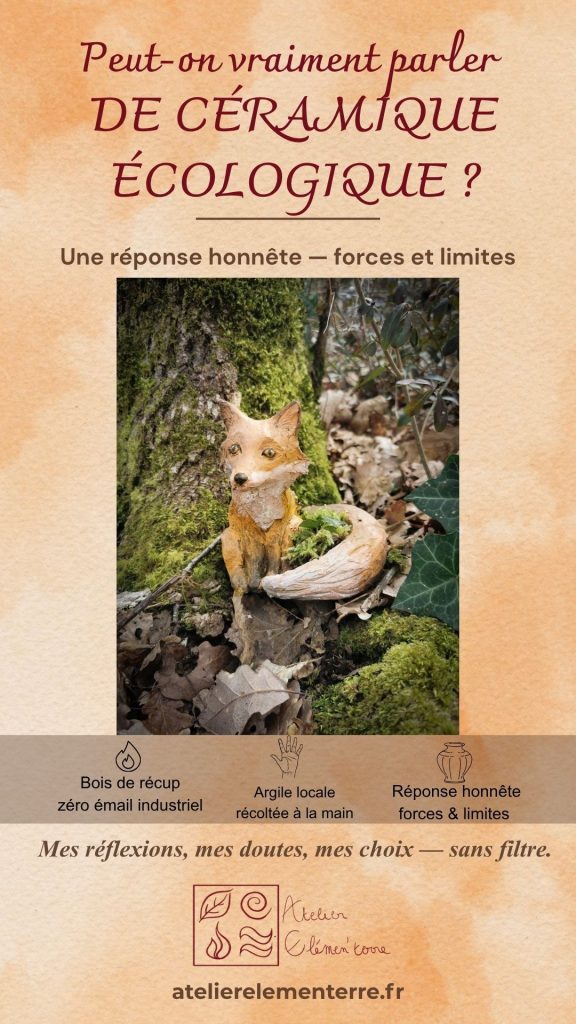 Céramique écologique : une réponse honnête sur ma pratique artisanale